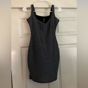 Windsor Black Sparkle Mini Dress
